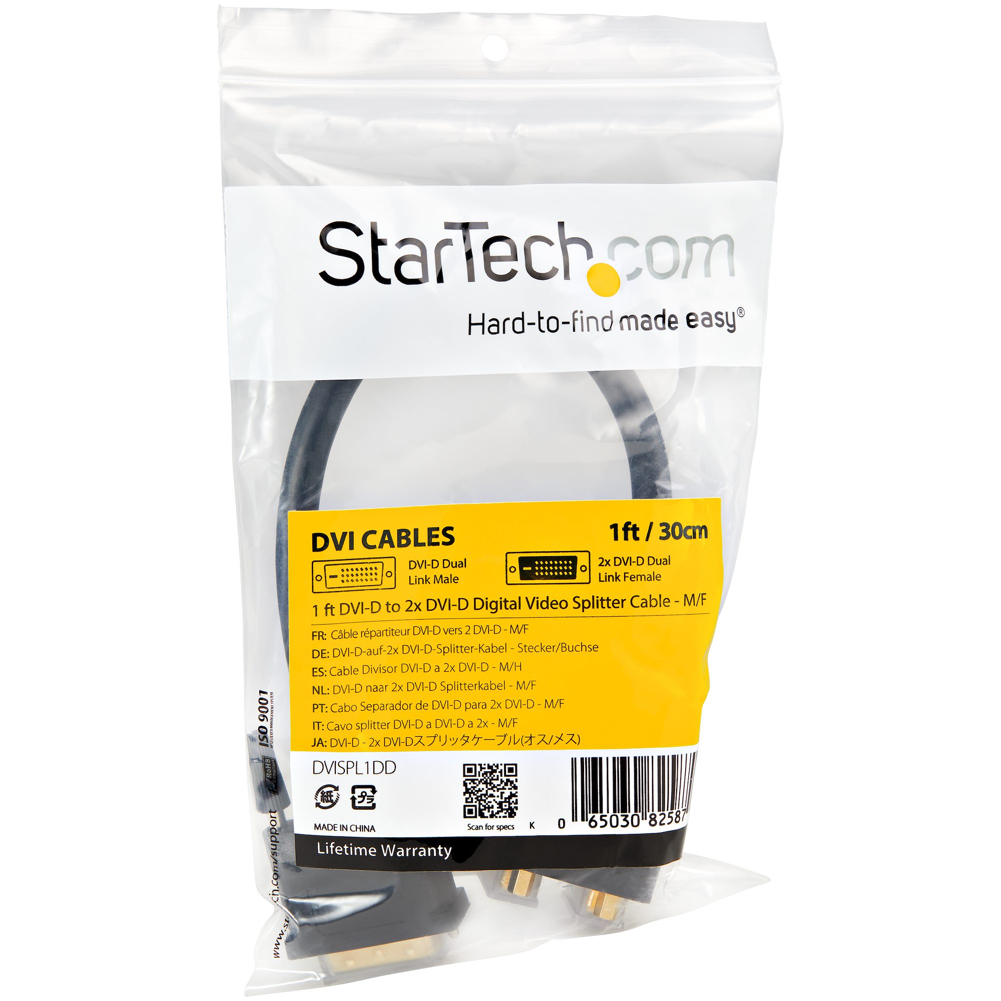1FT DVI-D VIDEO SPLITTER CABLE .