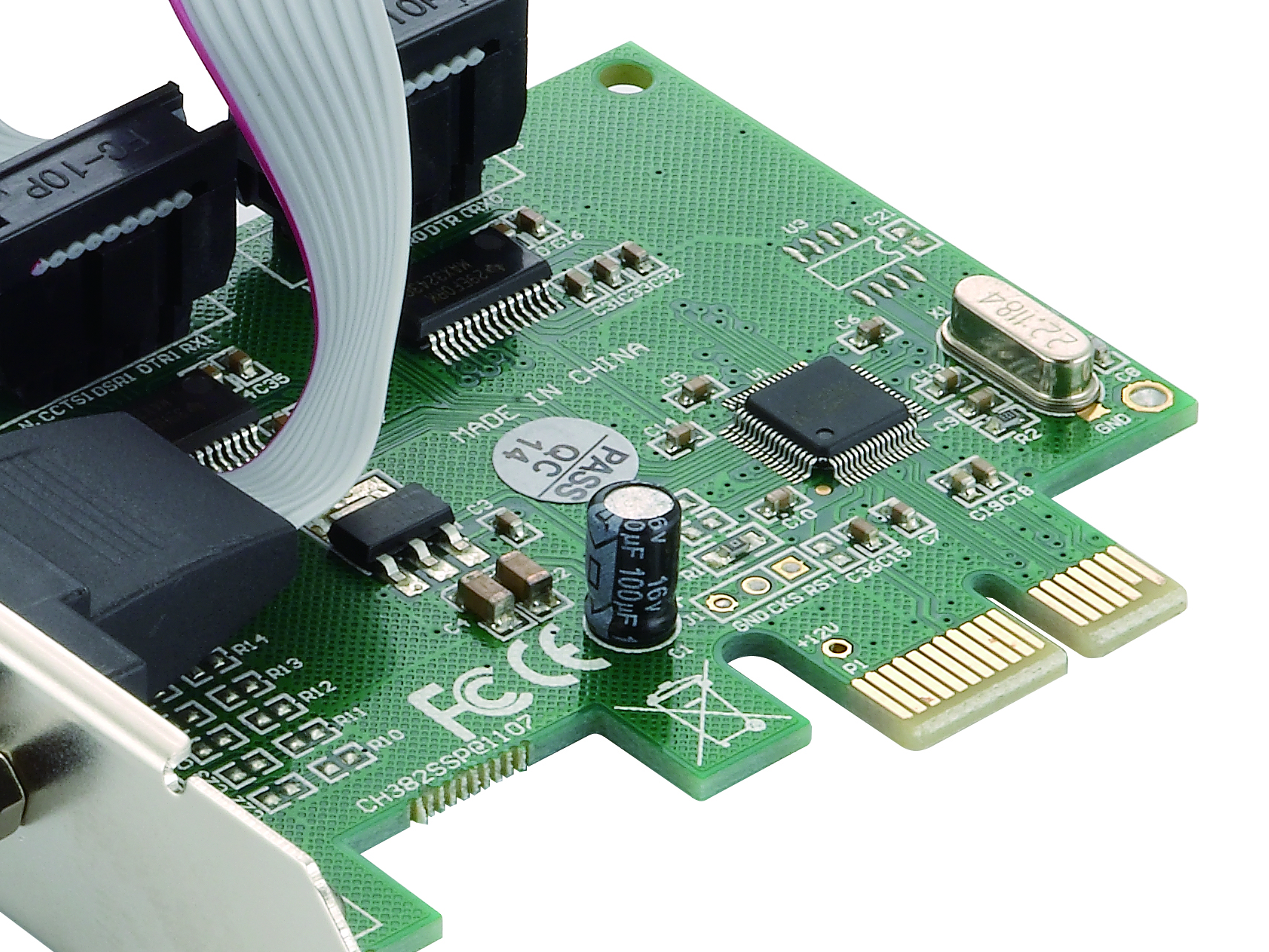 CONCEPTRONIC PCIe1x Card 2xRS232-Seriell 2.5Gbps