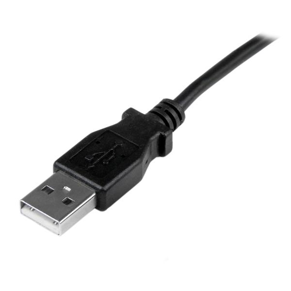StarTech.com 1m Mini USB Kabel 90° gewinkelt USB 2.0 Schwarz