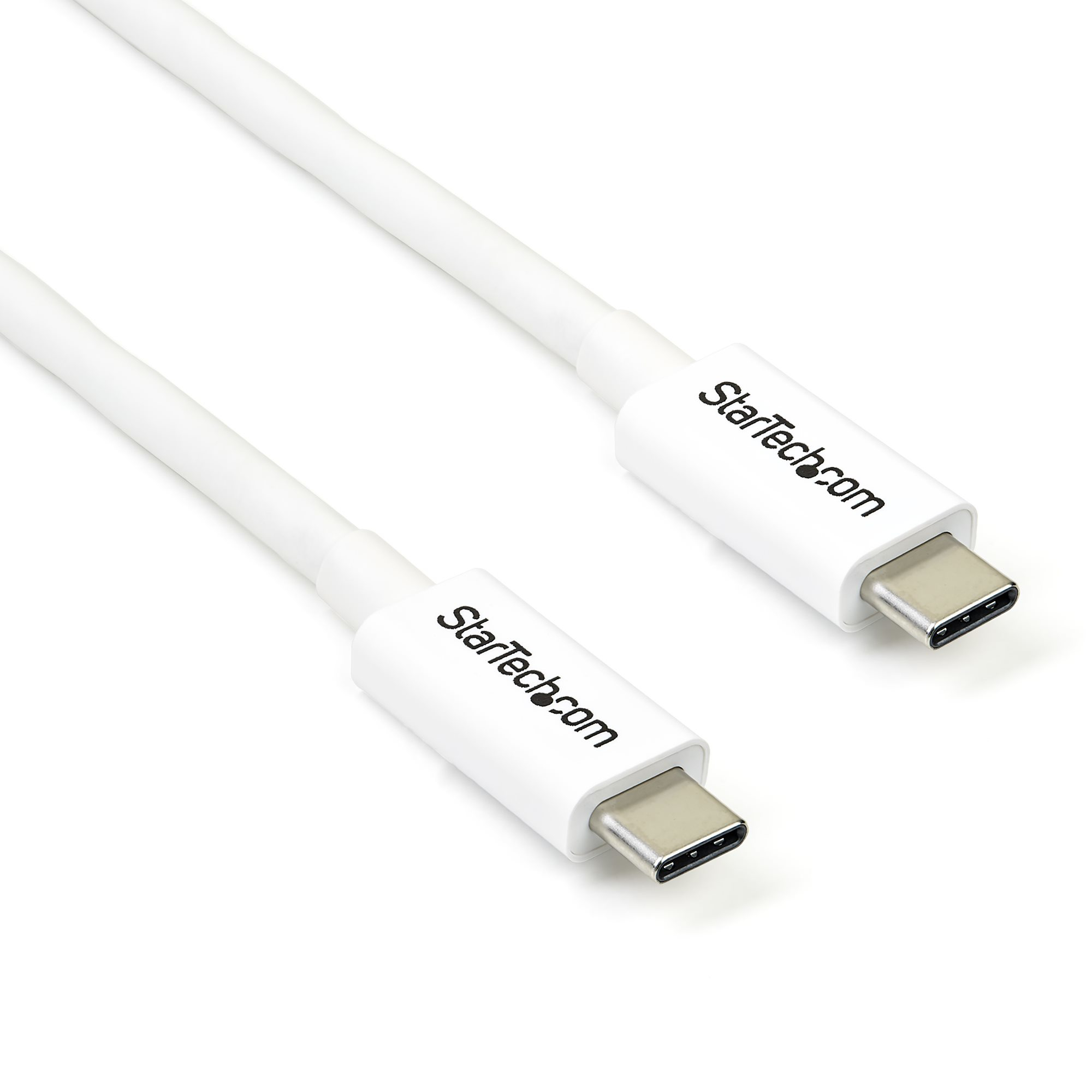 STARTECH.COM Thunderbolt 3 Kabel - 20Gbit/s - 2m - Weiss - 4K 60Hz - Passiv - Thunderbolt Kabel - USB Typ C Lader