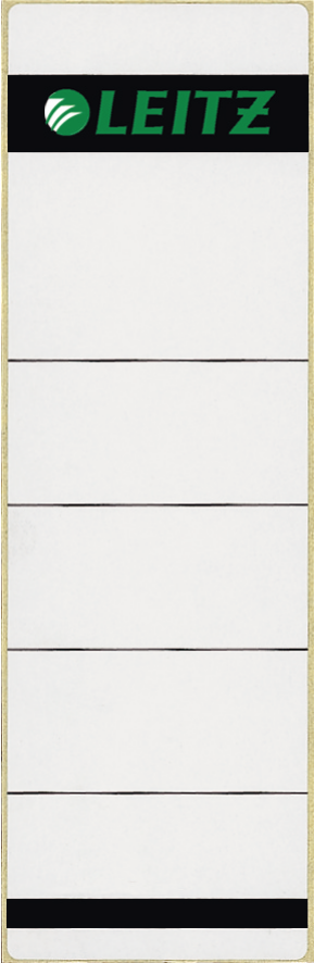 LEITZ Ordneretiketten 1642 grau für 8,0 cm Rückenbreite, 10 St.