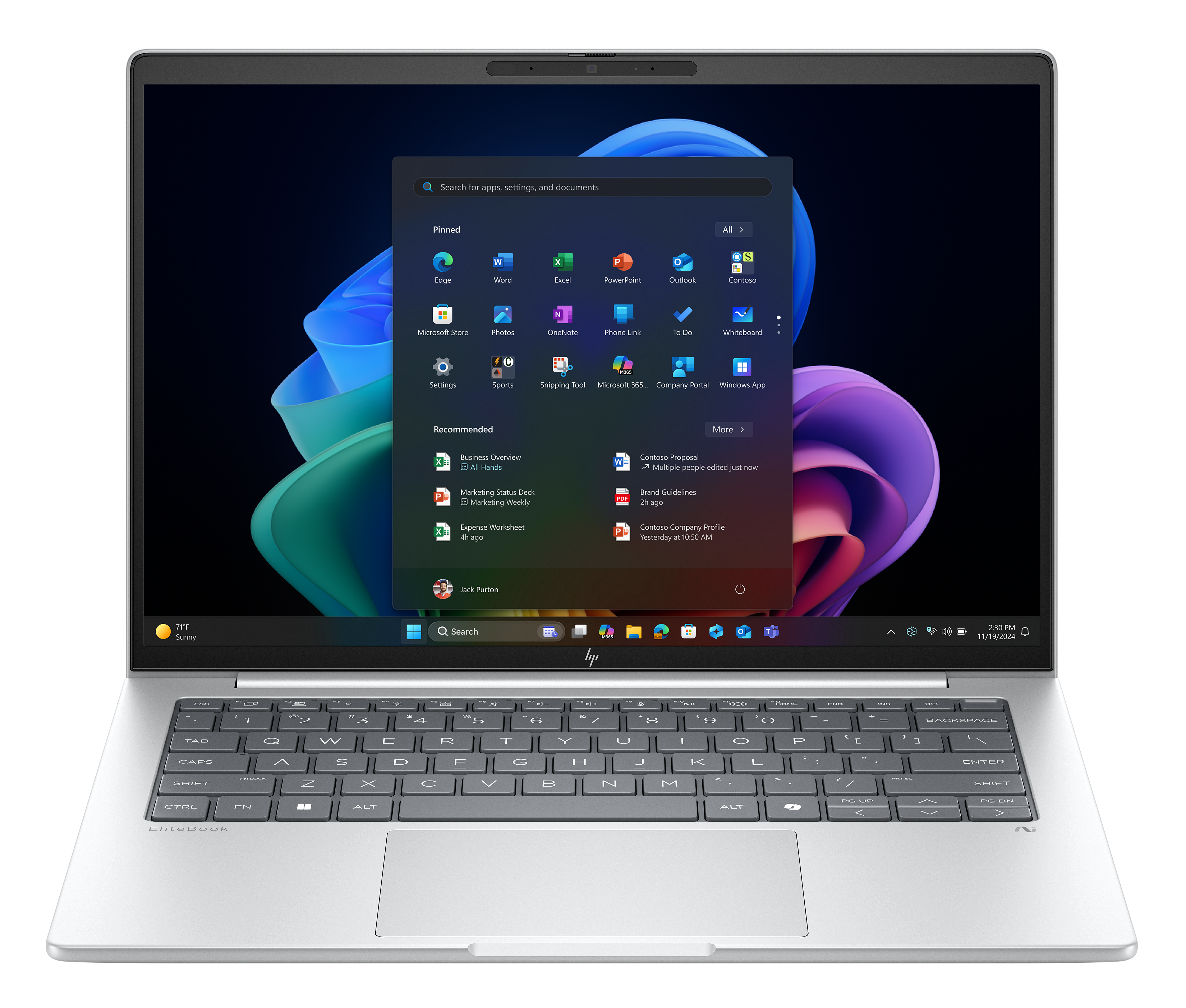 HP EliteBook 8 G1a AMD Ryzen AI 5 340 35,56cm 14Zoll 2,5K 32GB 512GB/SSD W11P SmartBuy 3J Gar (DE)
