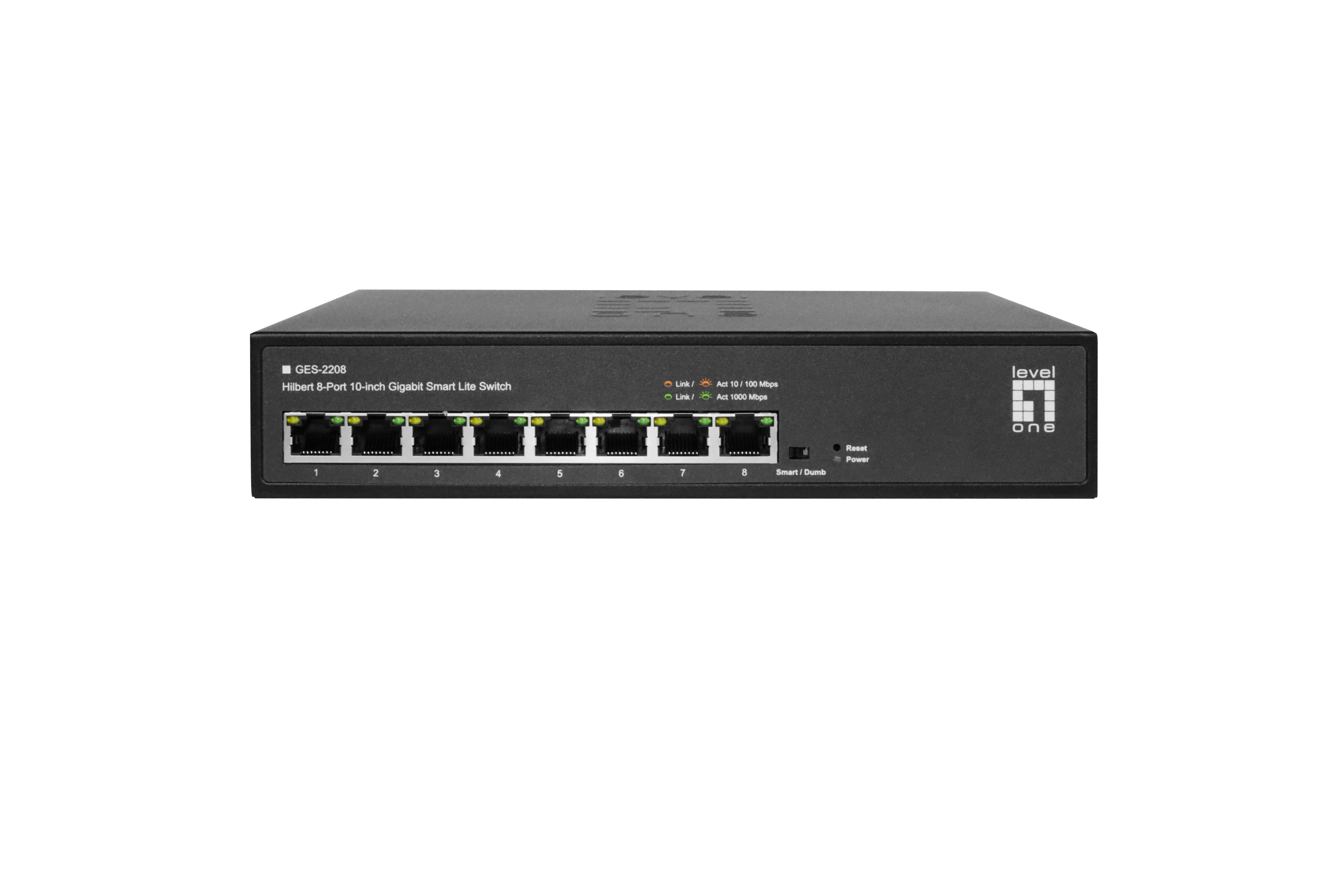 LevelOne Switch 8xGE 10 Hilbert SL managed