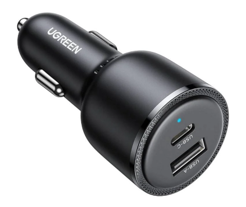 UGREEN EC701 63W Car Charger KFZ-Ladegerät für 12V Anschluss 1x USB-A 1x USB-C PD3.0 QC3.0 PPS