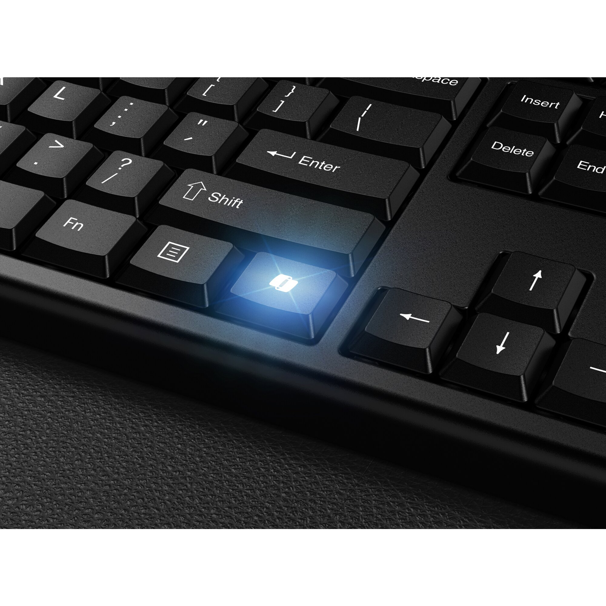 Kensington KM270 EQ Tastatur-Maus-Set kabellos schwarz