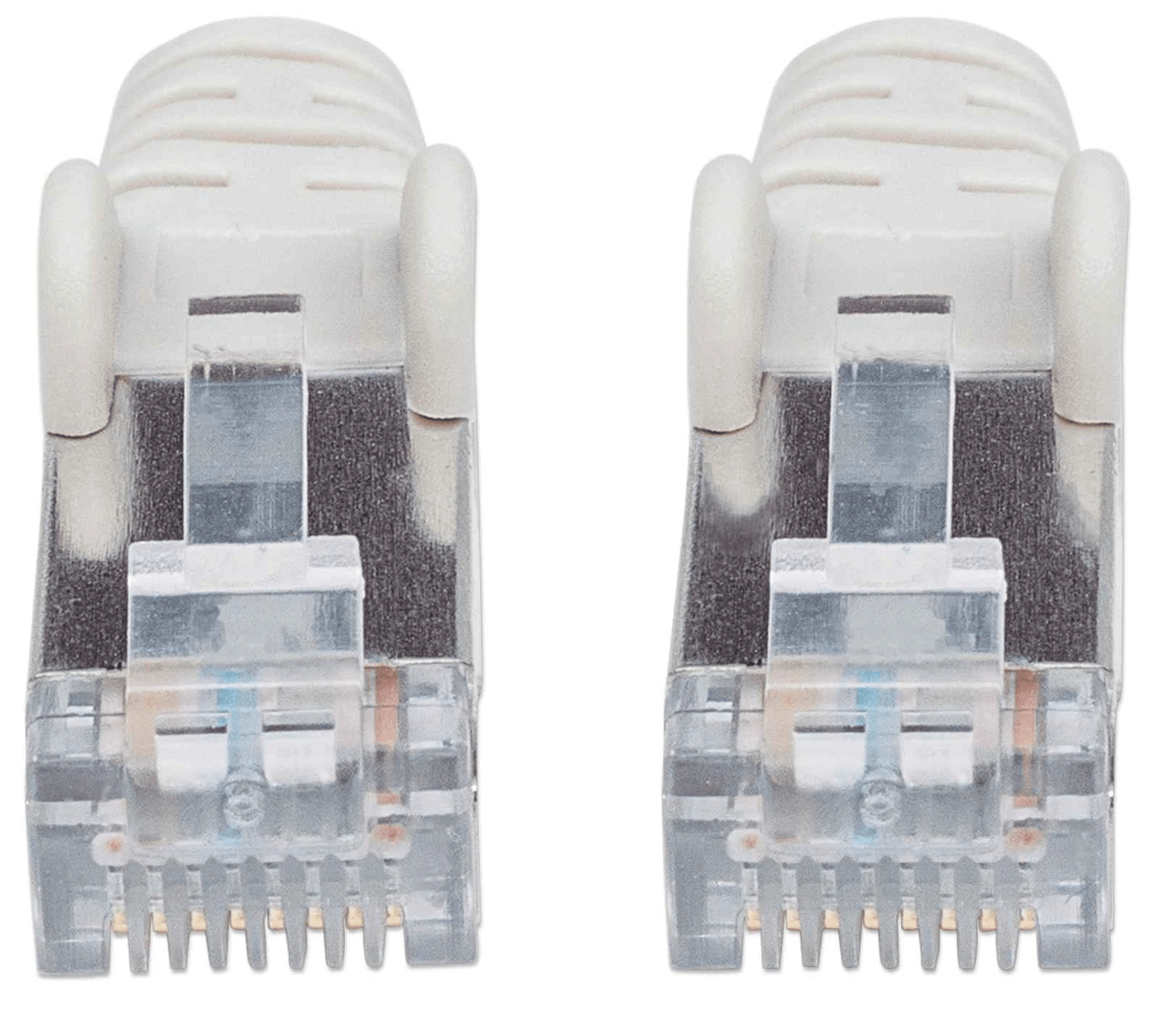 INTELLINET Cat6aPro Kabel Cat7 Rohkabel 1,5m grau RJ45 reines Kupfer LS0H halogenfrei AWG 26 vergoldete Kontakte 10 Gigabit