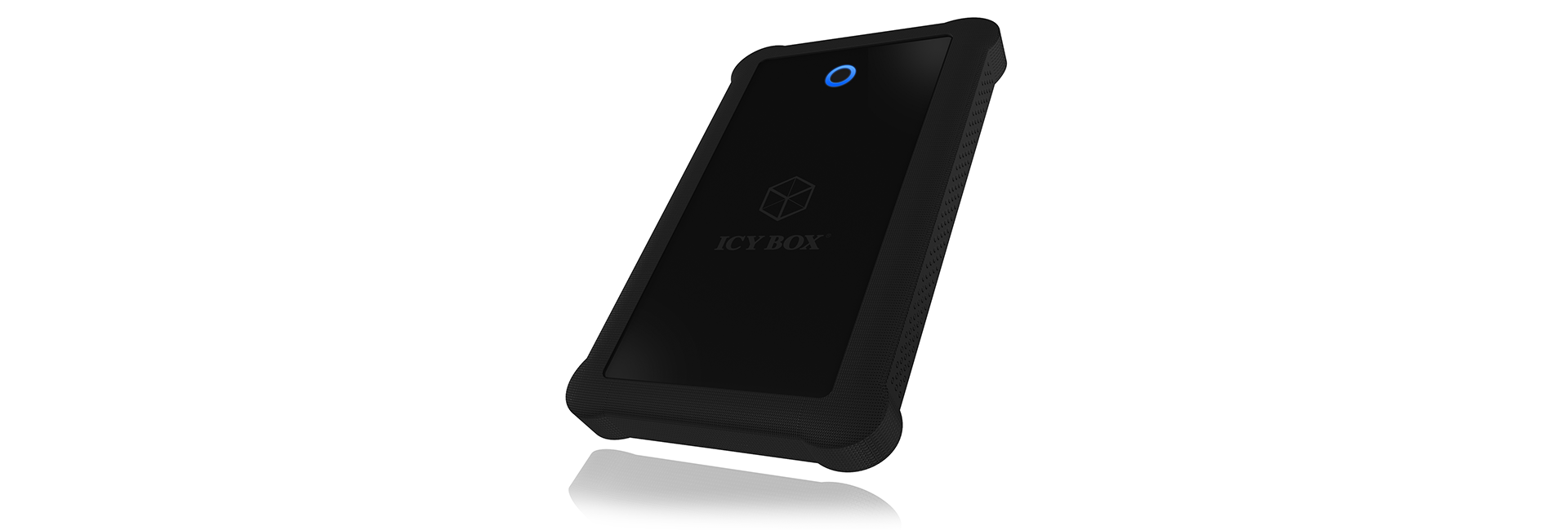 Geh. IcyBox USB 3.0 2,5 SATA3 HDD/SSD -> PC/MAC Silikon sw retail