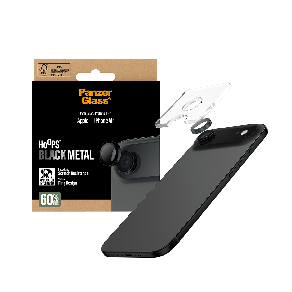 BLACK CAMERA LENS PROTECTOR IPH LENS PROTECTOR IPHONE 17 AIR