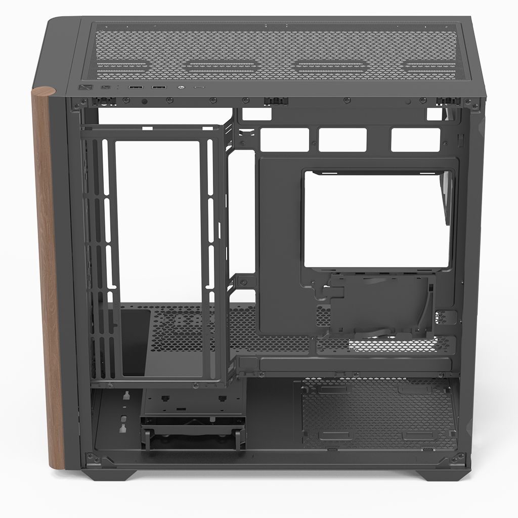 AeroCool Geh Mini D301A-G-BK-V2 (B/Wood/Micro-ATX)