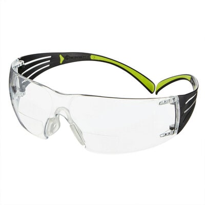3M Schutzbrille SecureFit™ 425 Dioptrien +2,5 lime, schwarz, 1 St.