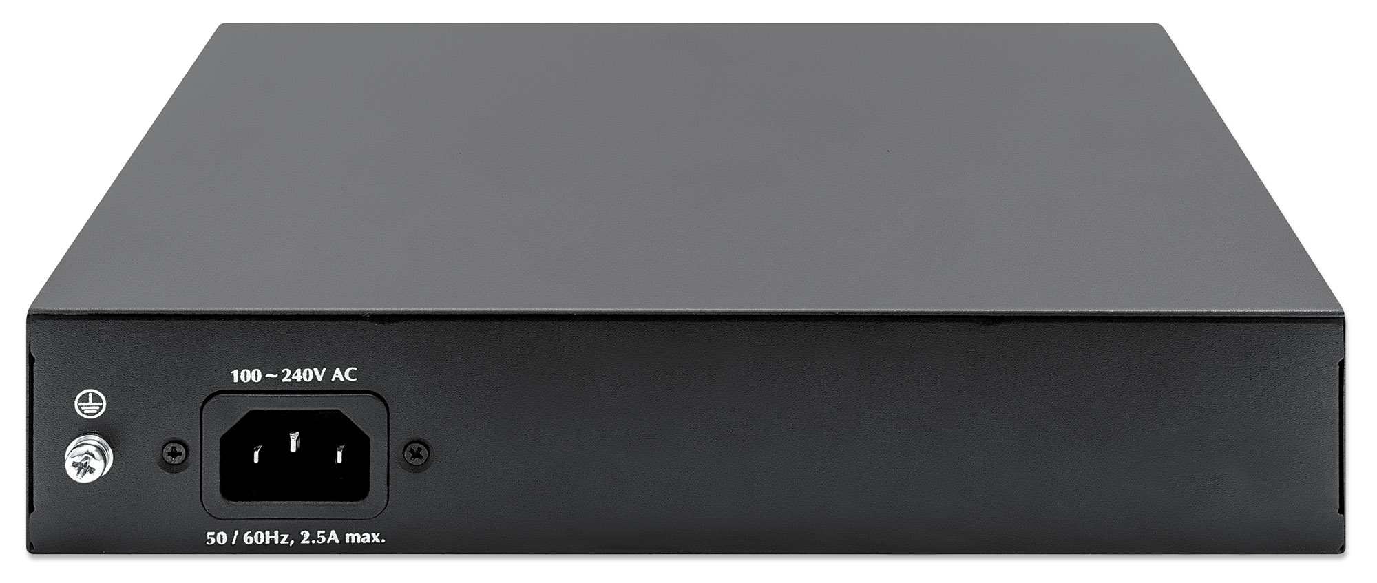 INTELLINET 8-Port Gigabit Ethernet PoE+ Switch mit 2 RJ45 Gigabit Uplink-Ports IEEE 802.3at/af PoE+/PoE-konform 120W Endspan Desktop