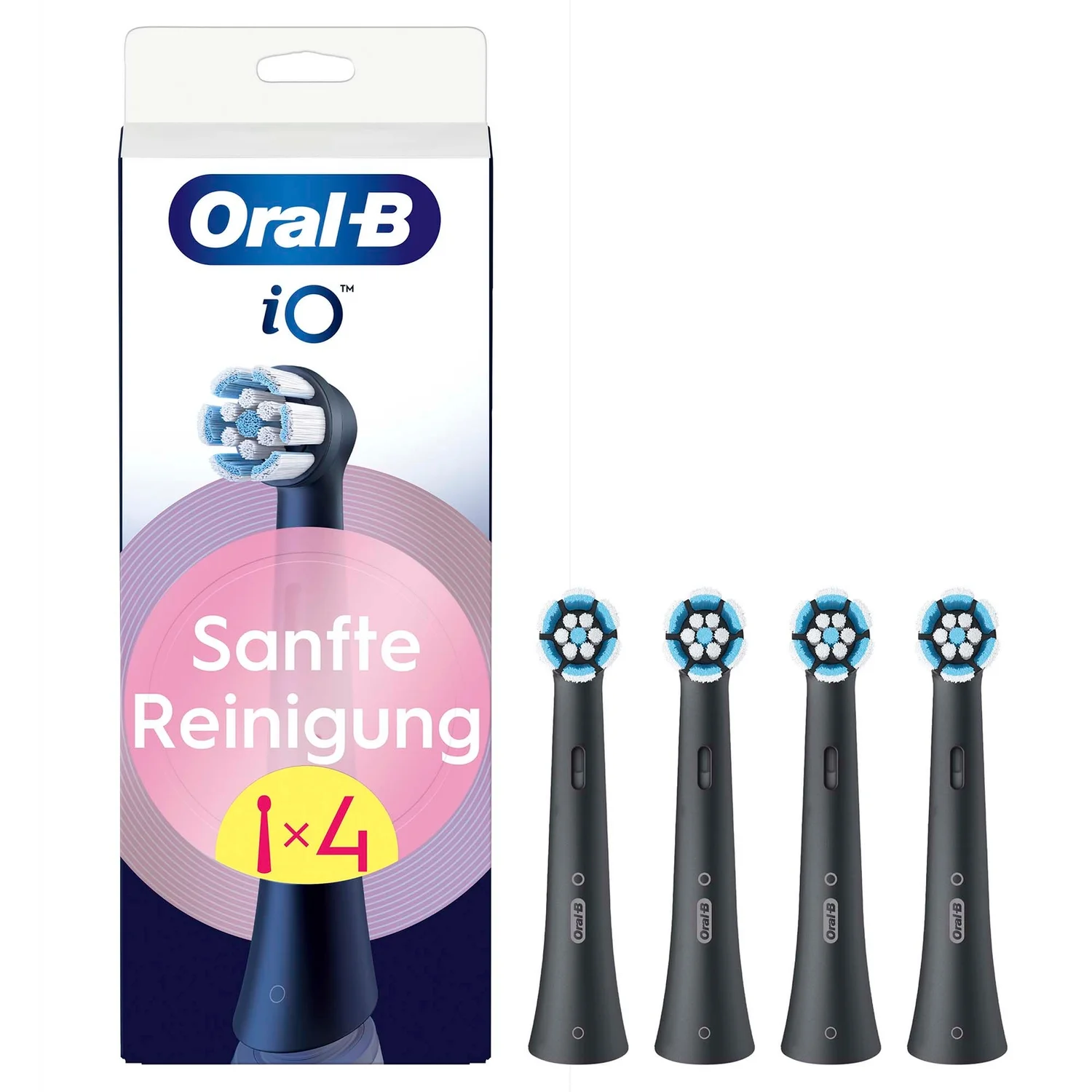 Oral-B iO Sanfte Reinigung Zahnbürstenaufsätze, 4 St.
