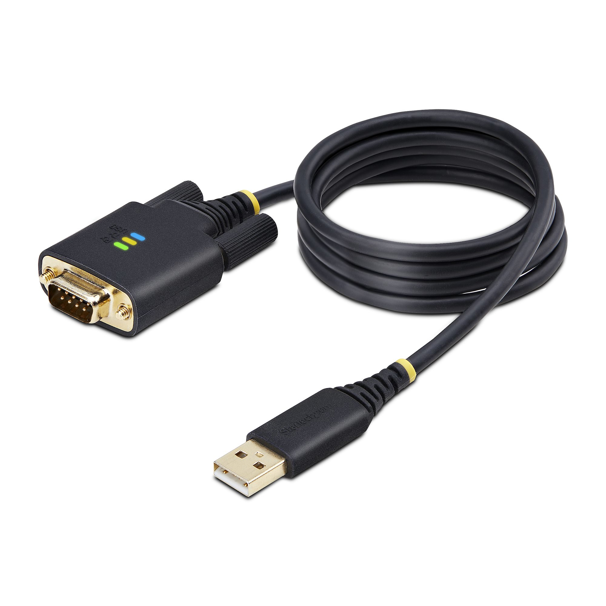 STARTECH.COM 1m USB auf Seriell Adapter COM-Retention FTDI USB-A zu DB9 Kabel USB RS232 Wechselbare Schrauben/Muttern