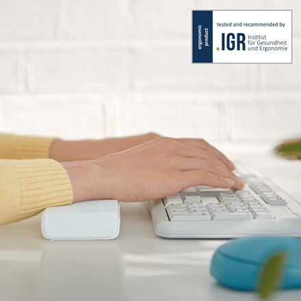 LEITZ Tastatur-Handballenauflage Ergo Cosy grau