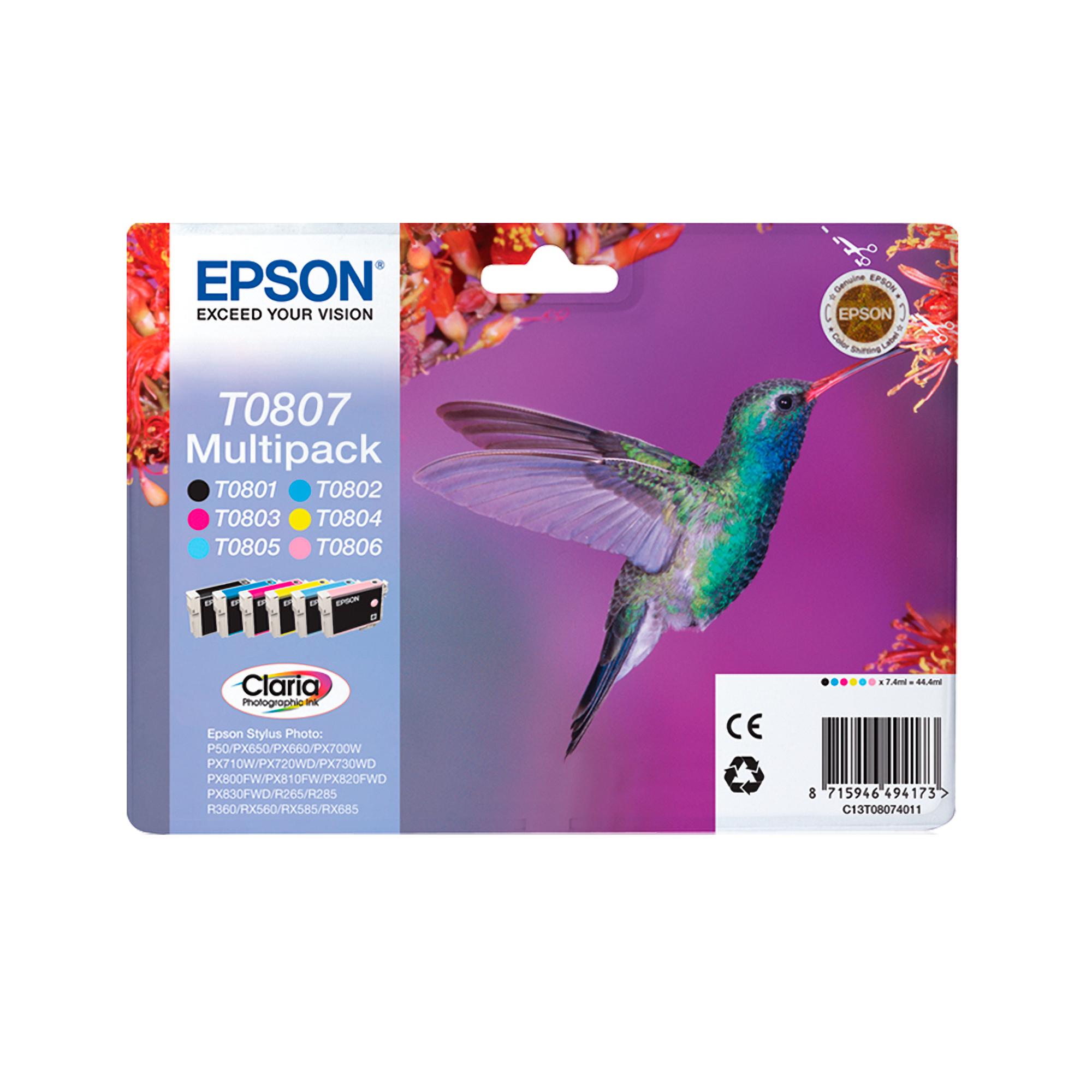 EPSON T0804 (Kolibri) gelb Druckerpatrone