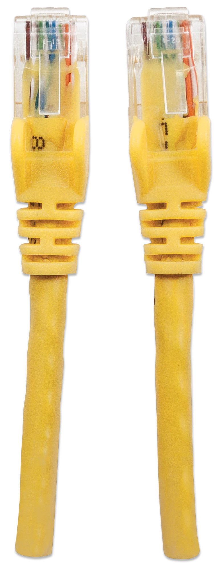 INTELLINET Netzwerkkabel Cat6 U/UTP 2,0m Gelb RJ-45 Stecker / RJ-45 Stecker Vergoldete Kontakte Polybeutel