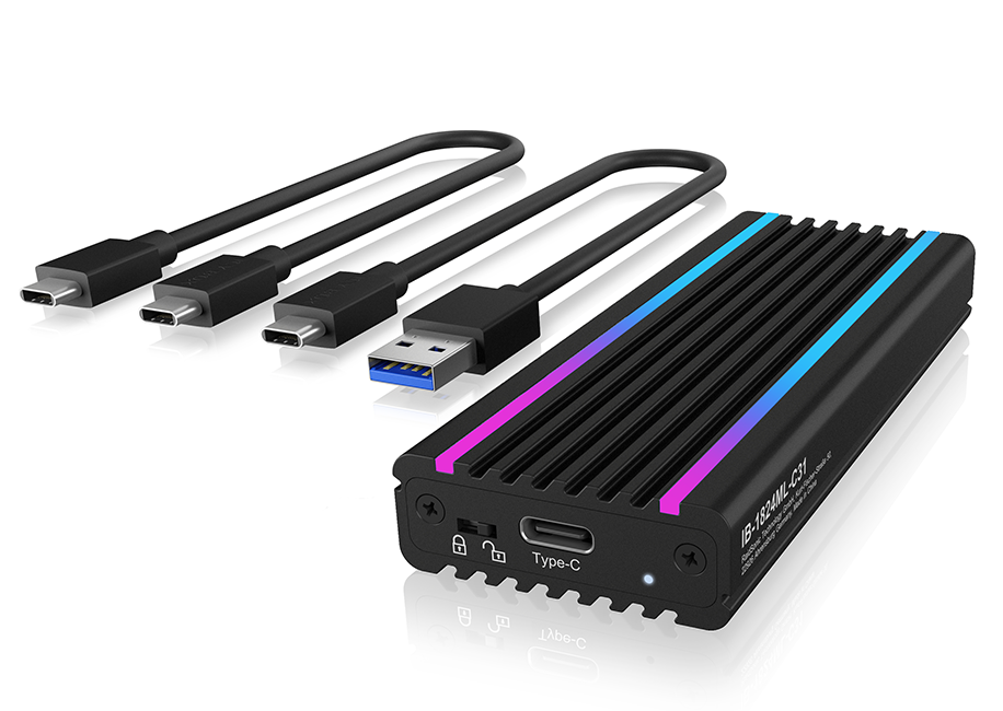 IcyBox Externes Type-C Gehäuse für M.2 NVMe SSD extern retail