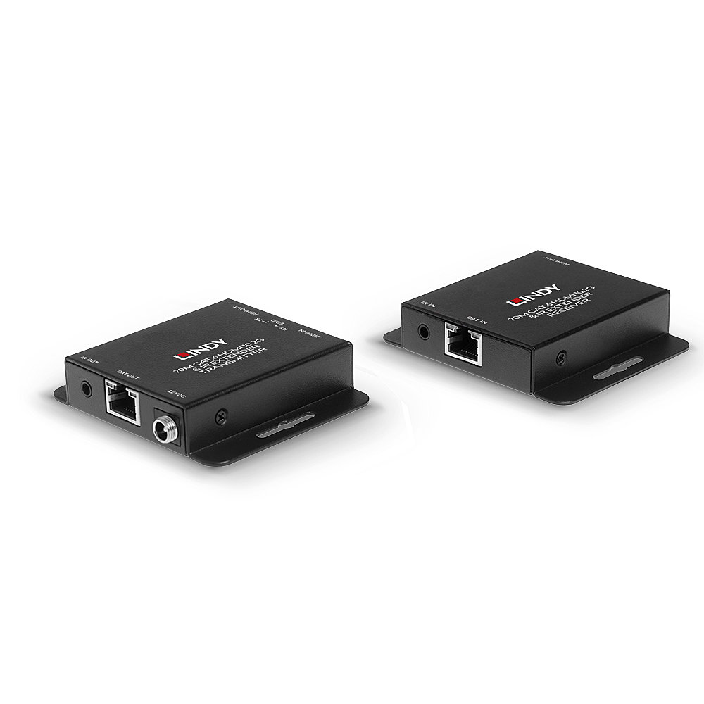 LINDY Überträgt HDMI-10.2G- IR-Signale auf Distanzen bis 70m über Cat.6-Kabel