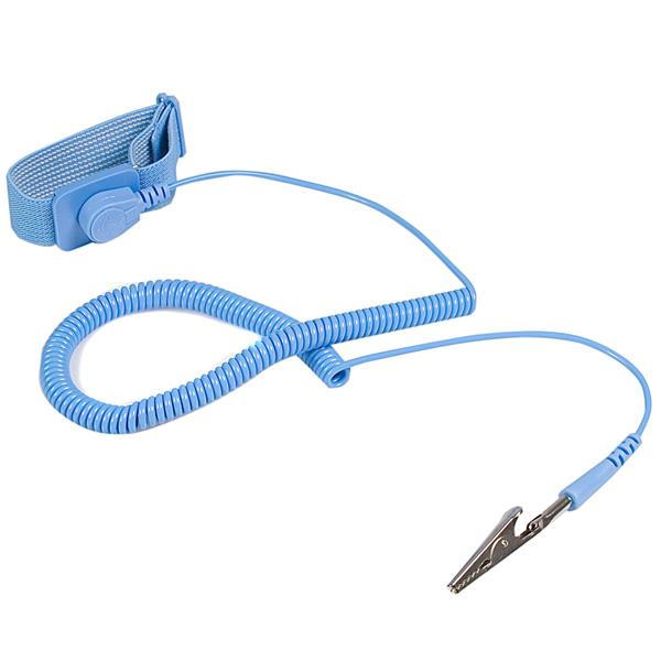 StarTech.com ESD Antistatikband mit Erdungskabel Blau 180 cm