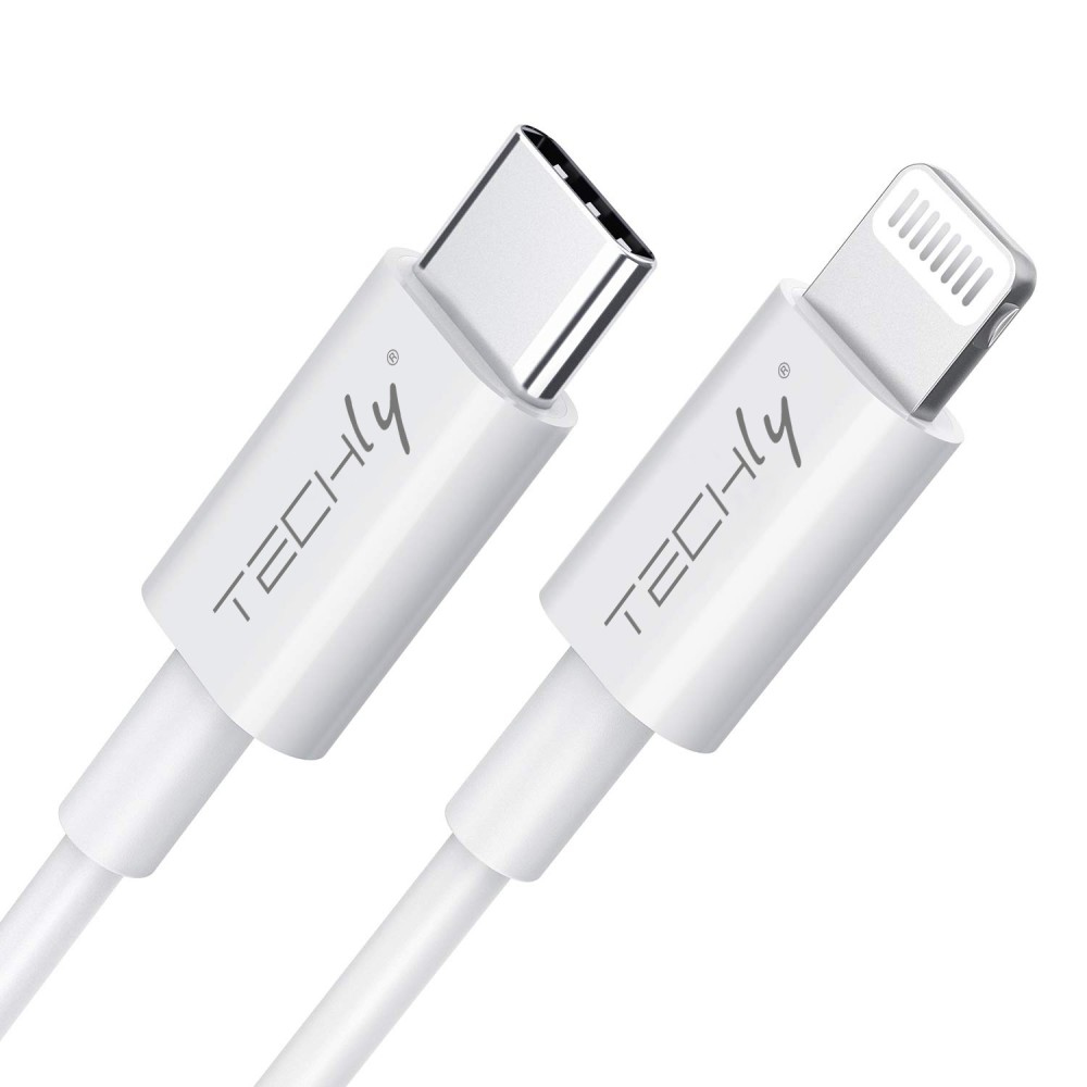 EFB Techly USB2.0 Anschlusskabel Typ C weiss 1m