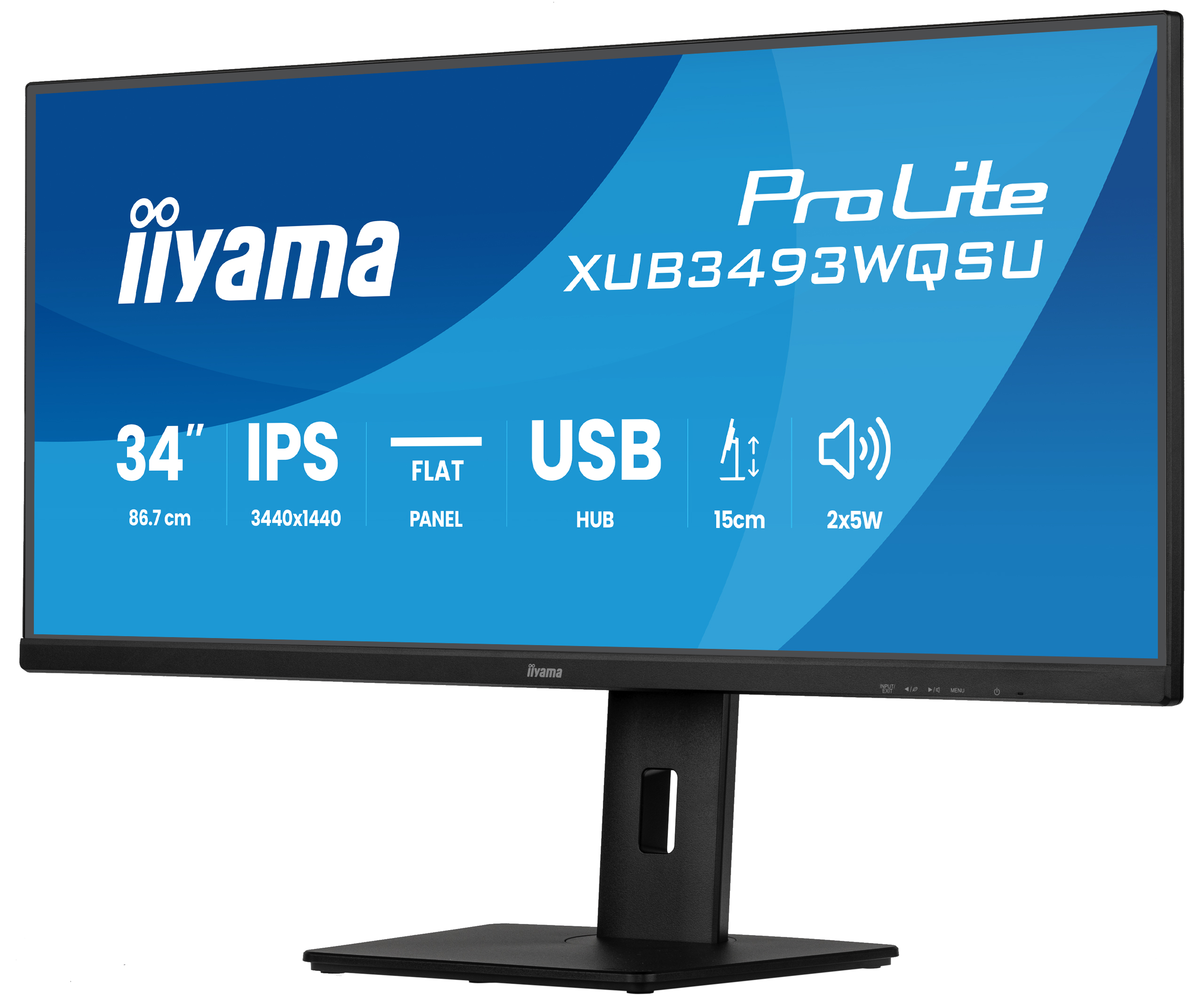 IIYAMA 86,7cm (34) XUB3493WQSU-B6 21:9 HDMI+2xDP+2xUSB-C