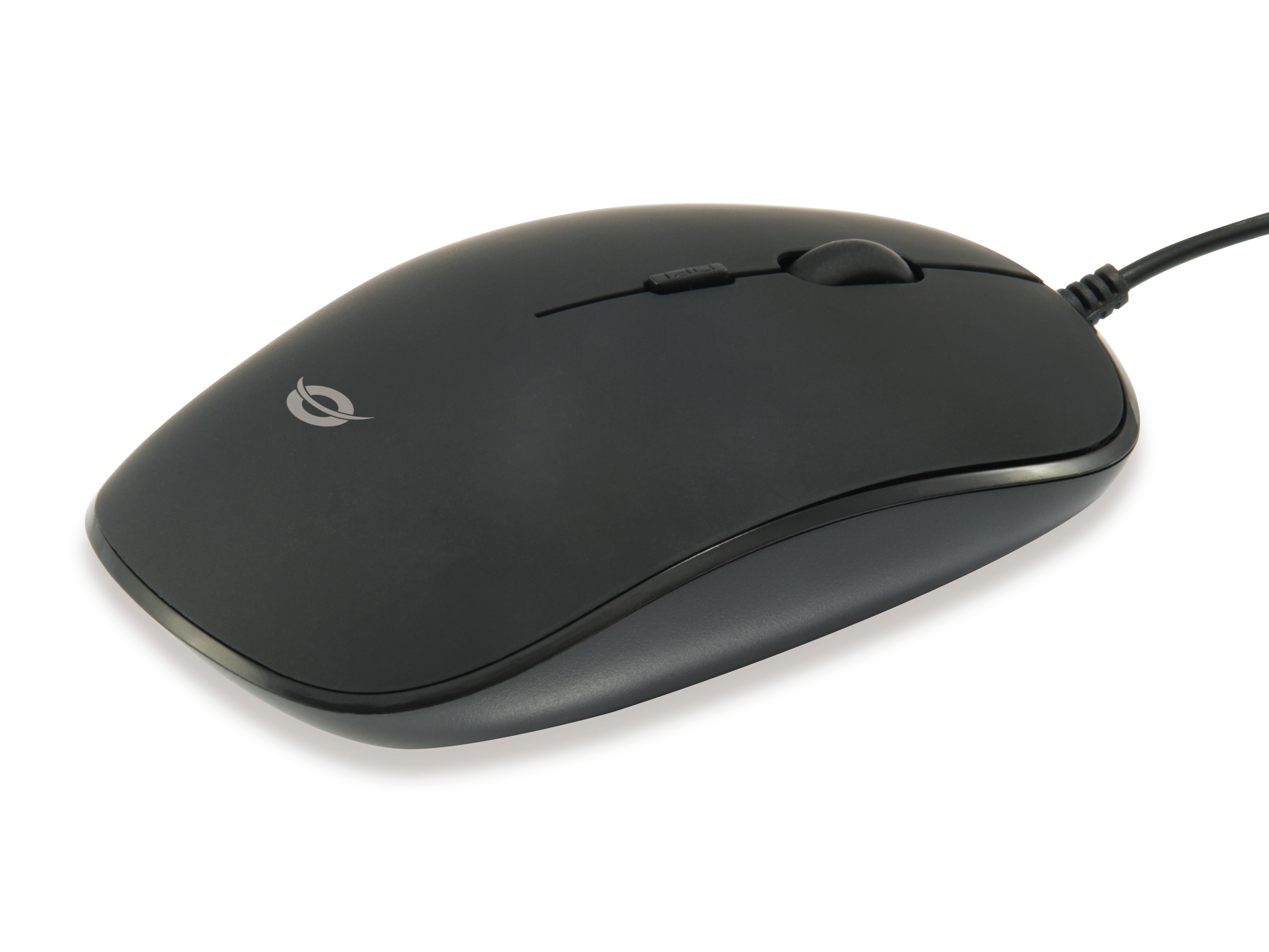 CONCEPTRONIC Optische Maus USB-A/1200DPI/4Tasten L+R schwarz