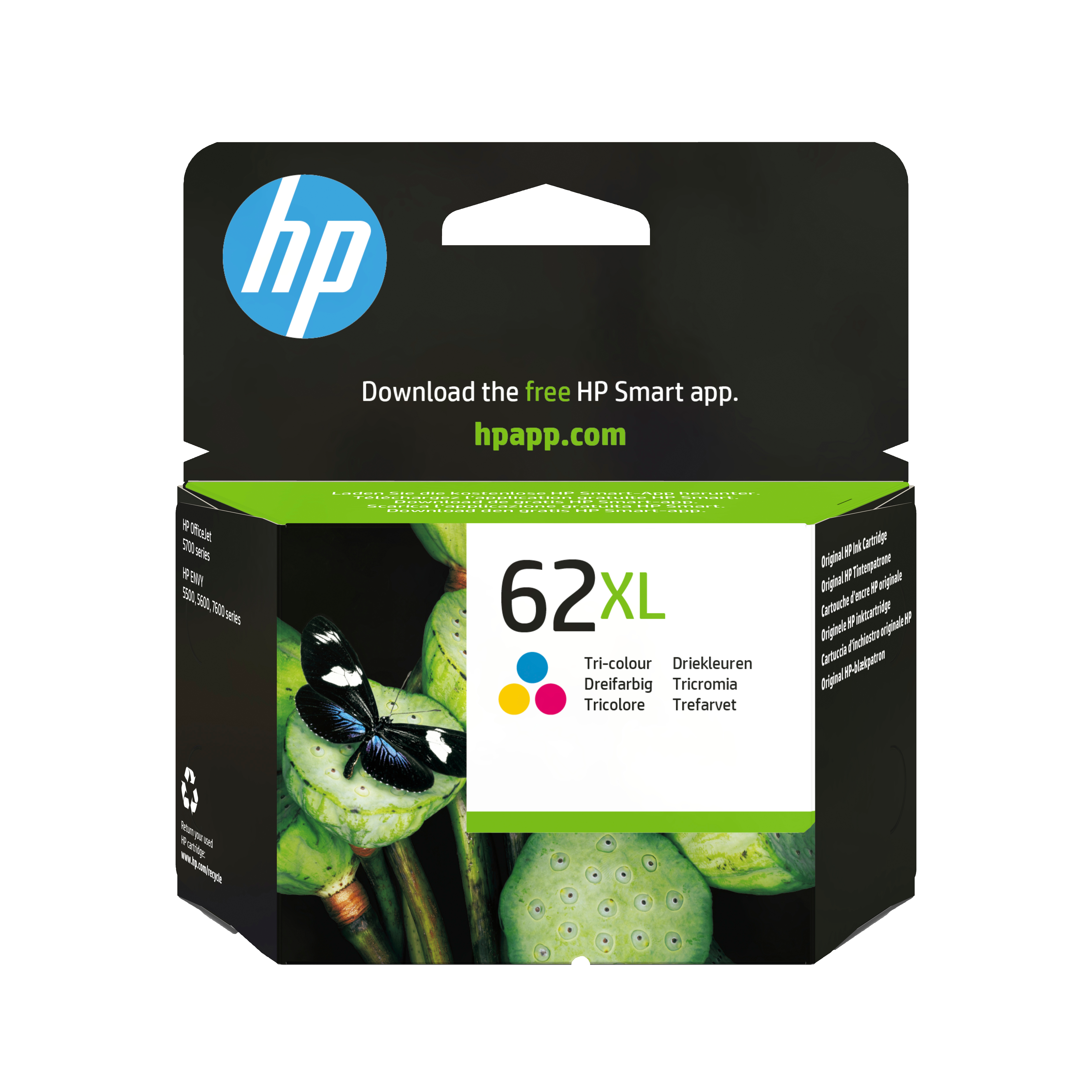 HP 62XL Dreifarbig Tintenpatrone 11,5ml