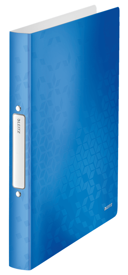 LEITZ WOW Ringbuch 2-Ringe blau-metallic 3,2 cm DIN A4, 1 St.