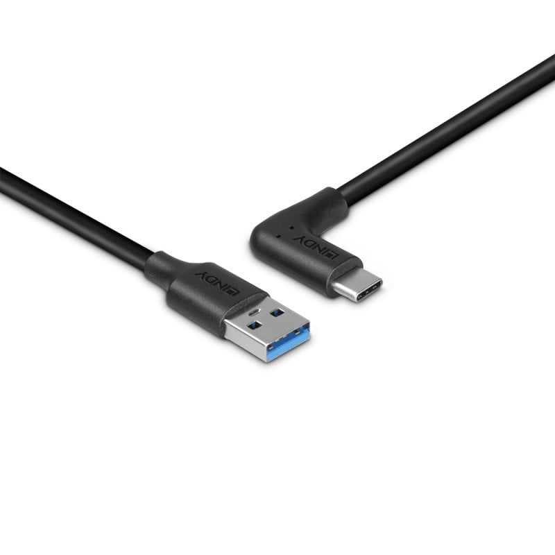 LINDY 1.5m USB 3.2 Typ A an C Kabel 90 Grad gewinkelt