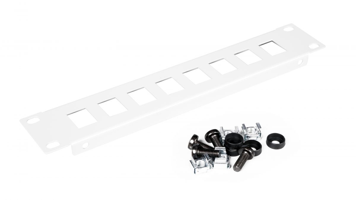 Equip 10 Patchpanel 8xRJ45 Keystone Jacks (leer) 1U grau
