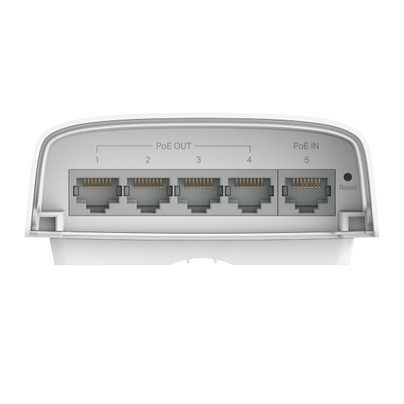 TP-LINK SG2005P-PD Omada 5-Port Gigabit Smart Switch 1x PoE++ In 4x PoE+ Out IP55 Gehäuse