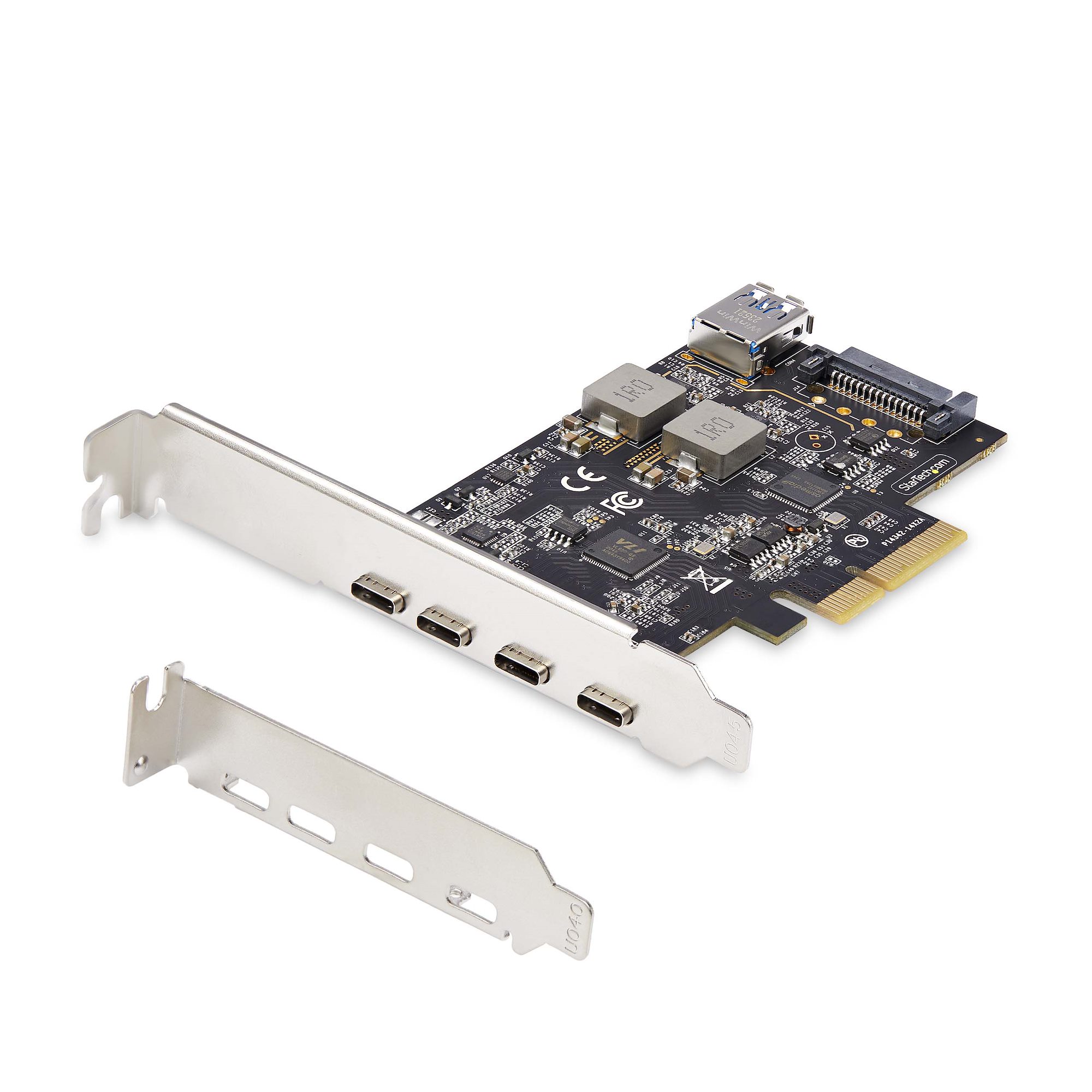 STARTECH.COM 5-Port USB-C PCIe Karte USB 3.2 10 Gbit USB C PCI Express USB C Erweiterungskarte 4x USB-C 1x USB-A Intern