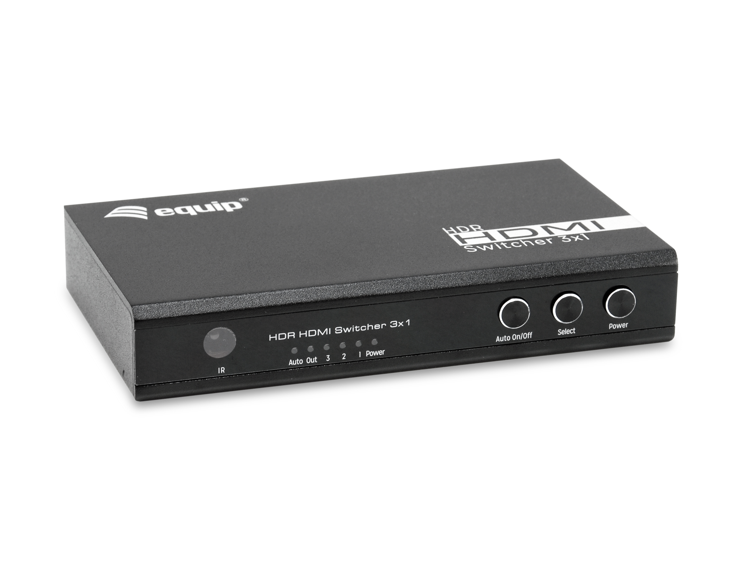 Equip Switch HDMI2.0 3-In/1-Out +Fernbed. 4K/60Hz 18Gbps