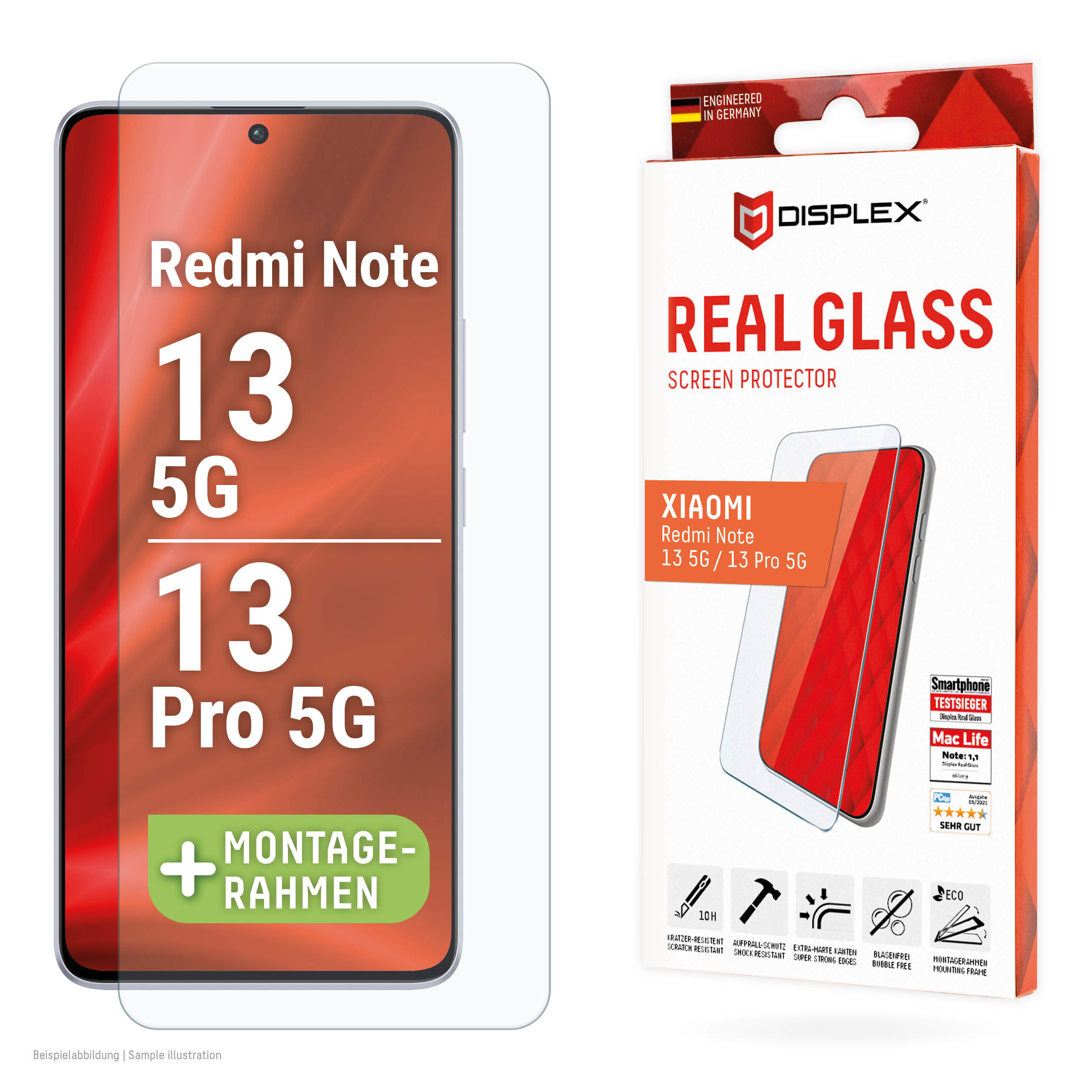 DISPLEX REAL GLASS XIAOMI REDMI N. 13 5G/13 PRO 5G