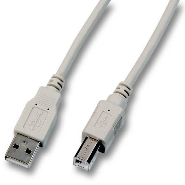 EFB USB2.0 Anschlusskabel A-B,St.-St.,1m,grau,Classic
