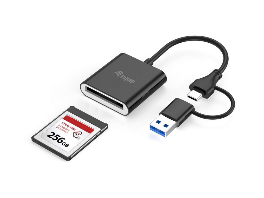 Equip Kartenleser CFexpress Type B USB-C/-A Adapt. 10Gbps