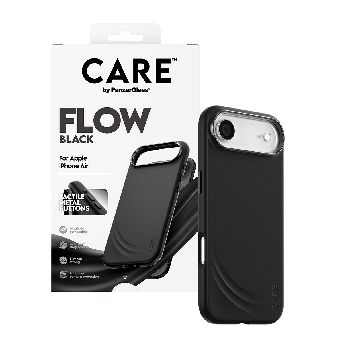 CARE BY FEATURE FLOW CASE BLACK W. MAGSAFE IPHONE 17 AIR