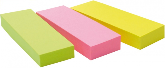 Post-it® Notes Markers Haftmarker farbsortiert 3x 100 Streifen