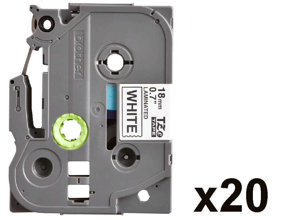 Schriftbandkassette Brother TZe-241CIV 18mm weiß/schwarz