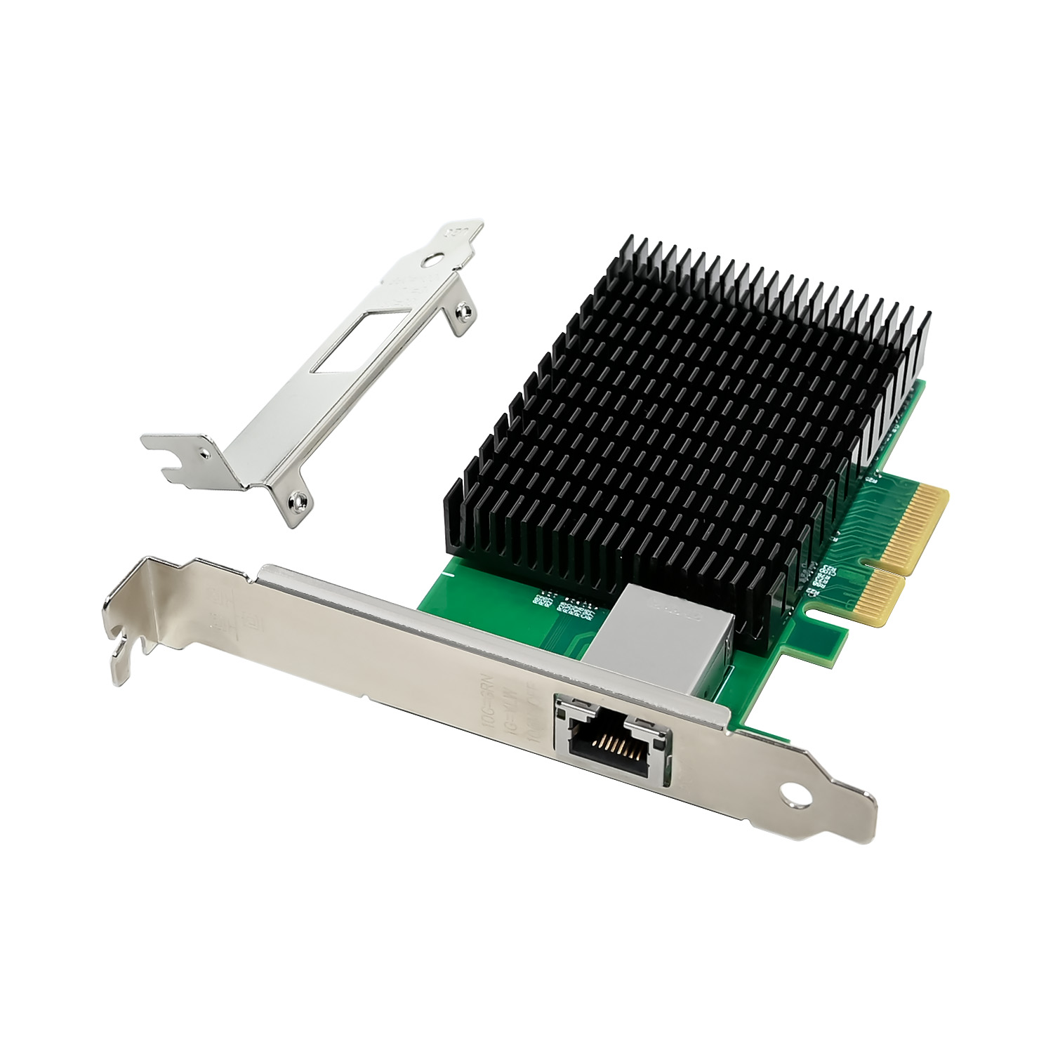 LevelOne GE Netzwerkkarte PCIe4x/1xRJ45 10G grün