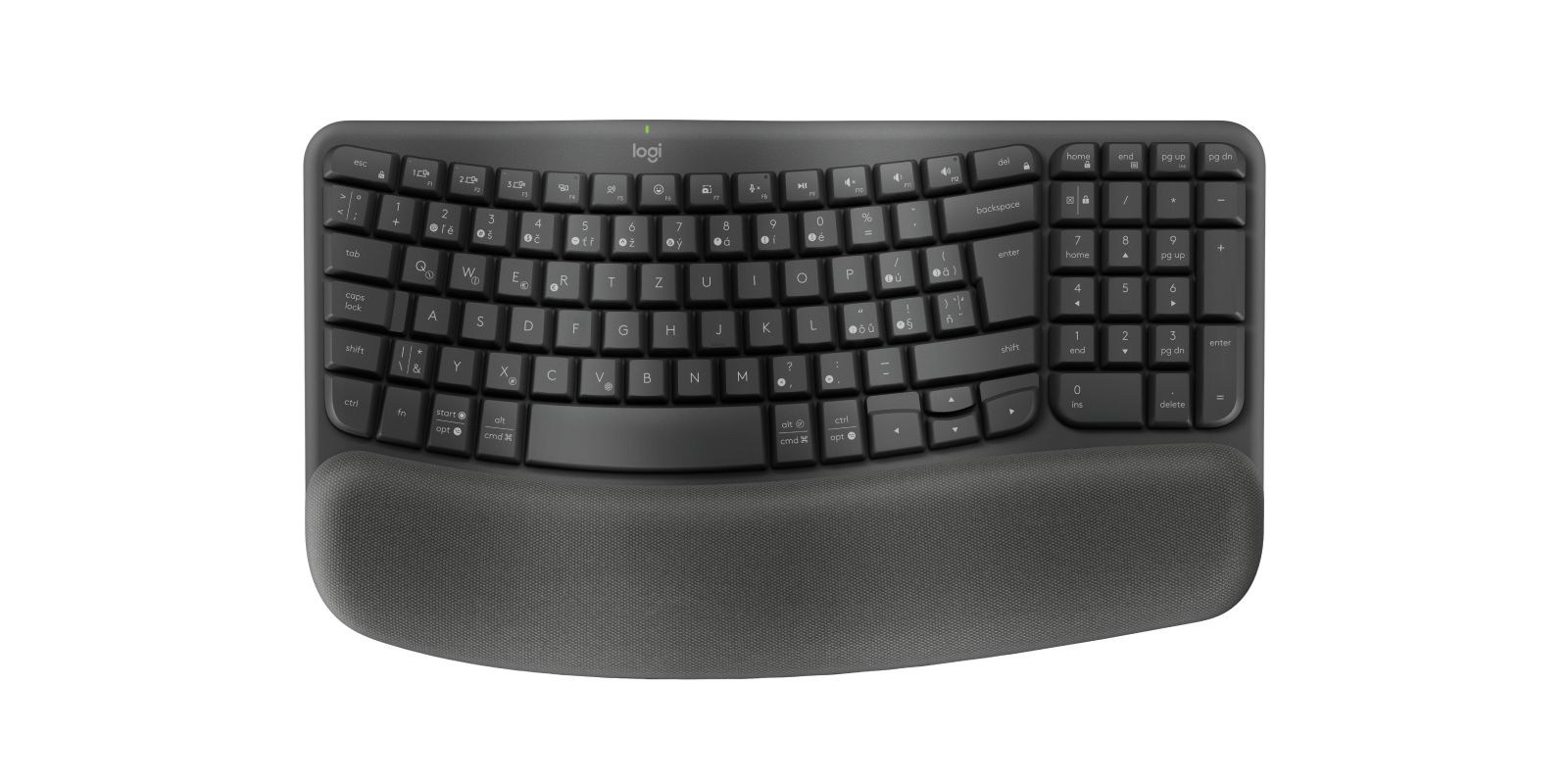 WAVE KEYSERGONOMIC KB GRAPHITE CZE-SKY 2.4GHZ/BT INTNL-973 UNIV