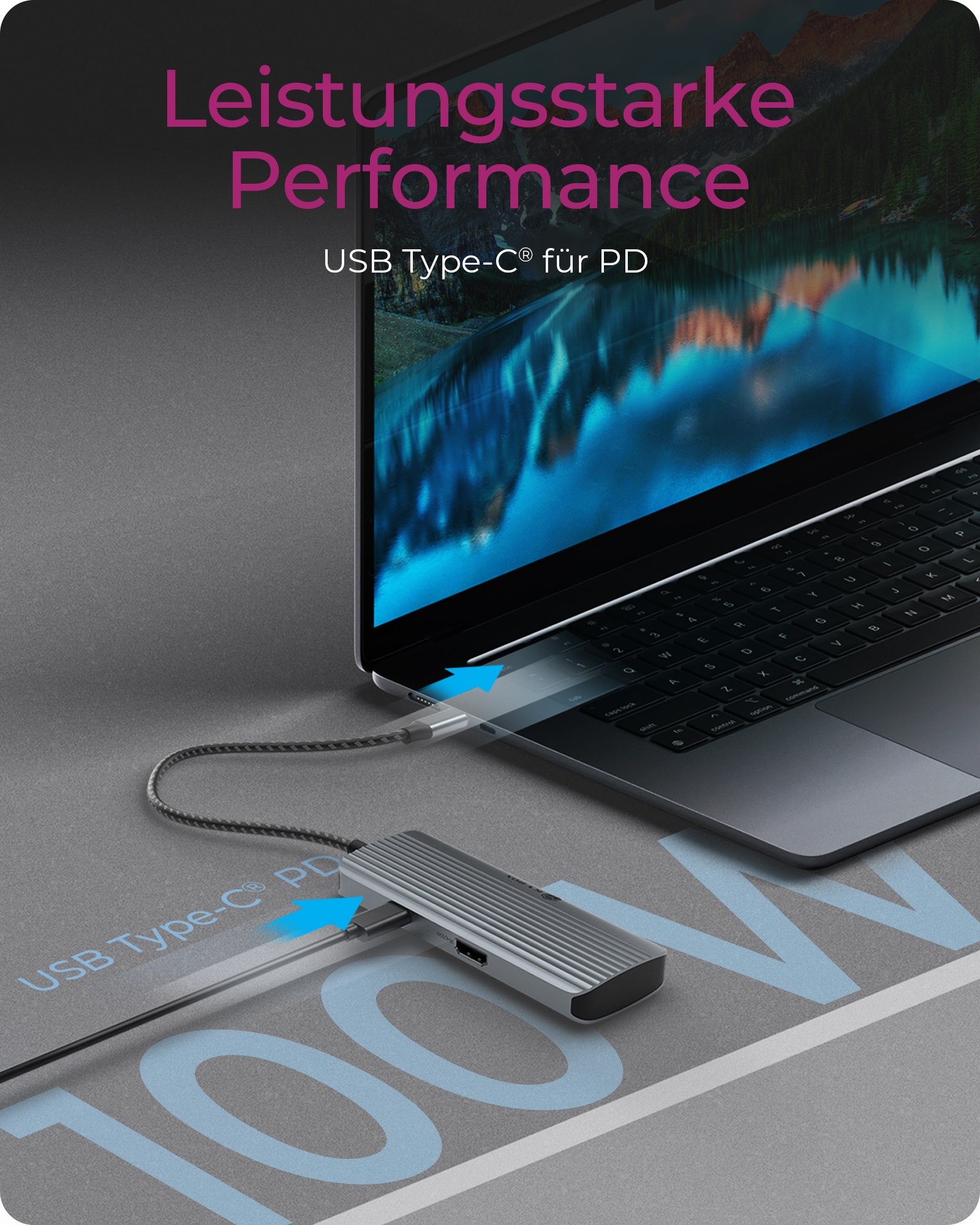 Dockingstation IcyBox 6 in 1 1xHDMI 4K60Hz, 4x USB-A