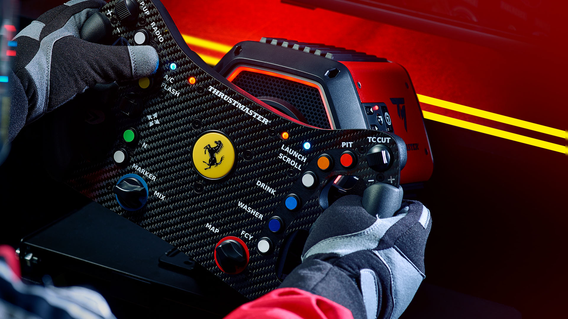 Lenkrad Thrustm. T818 Ferrari 488 GT3 DD FF Wheel (PC) retail