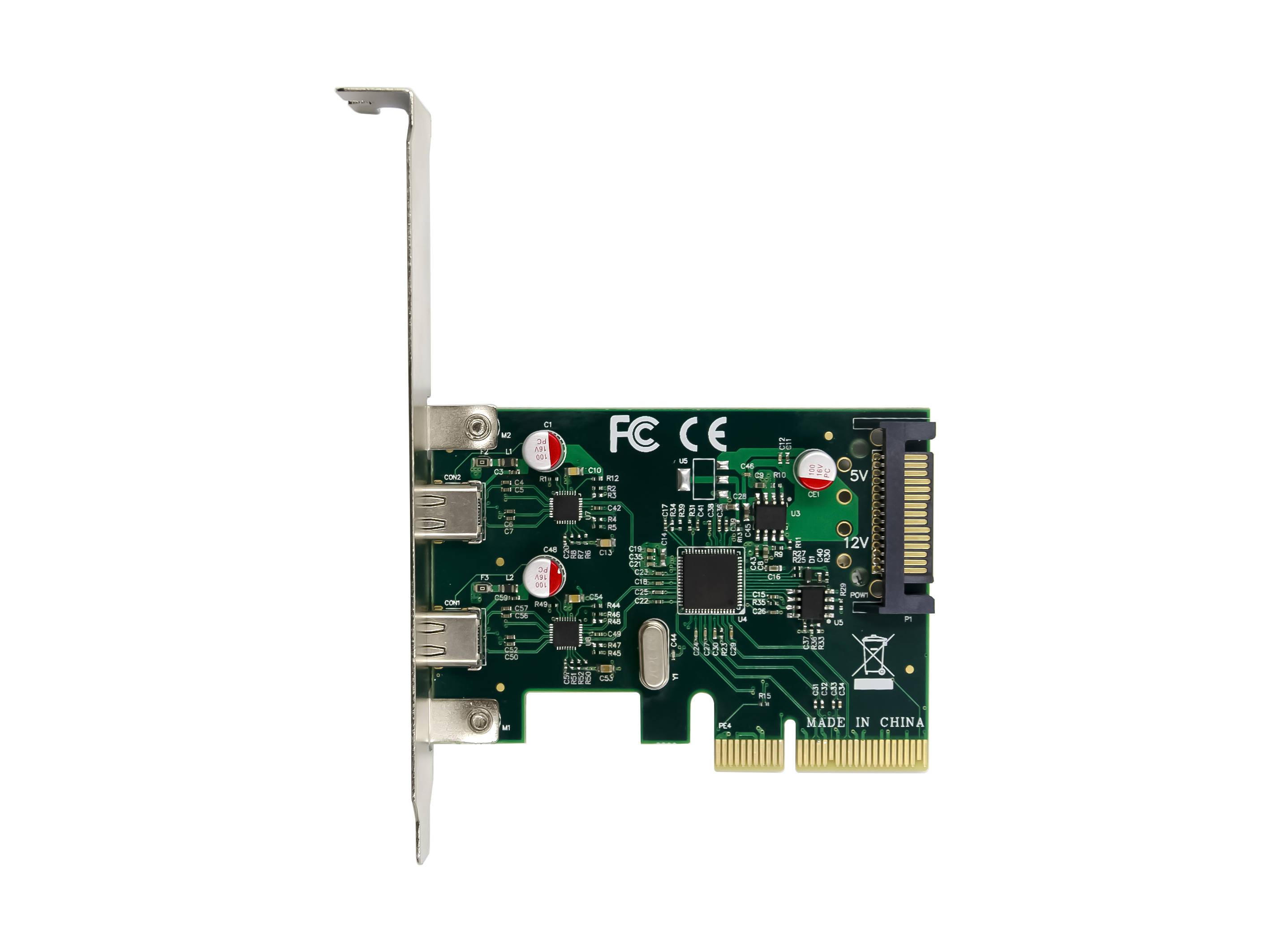 CONCEPTRONIC 4xPCIe3.0 Card 2xUSB-C3.2 Gen2 10Gbps