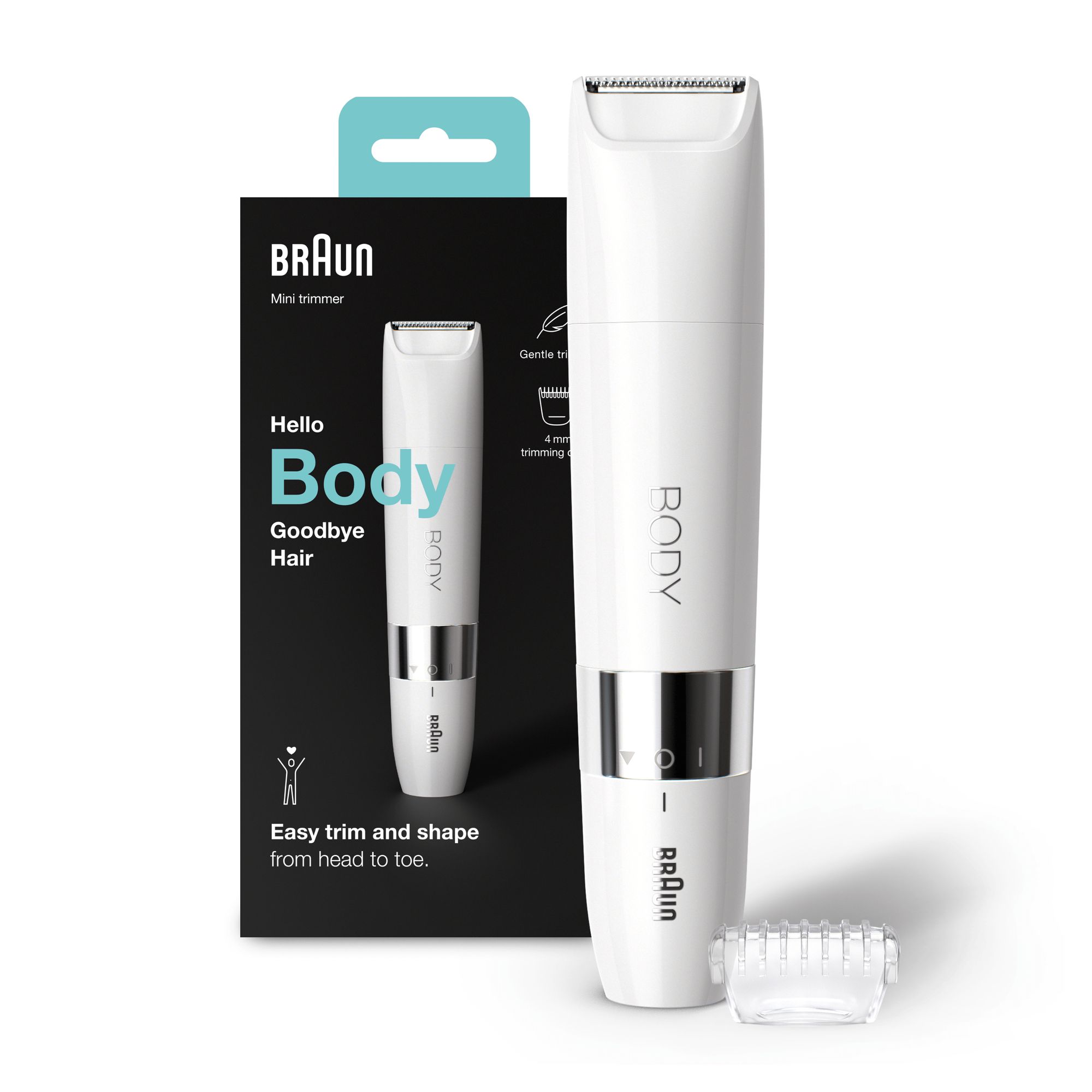 Body BS1000 Mini-Körperhaartrimmer, Haarentferner