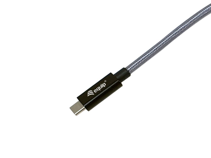 Equip Kabel USB-C3.2->C Gen2x2 PD240W St/St 1.00m schwarz