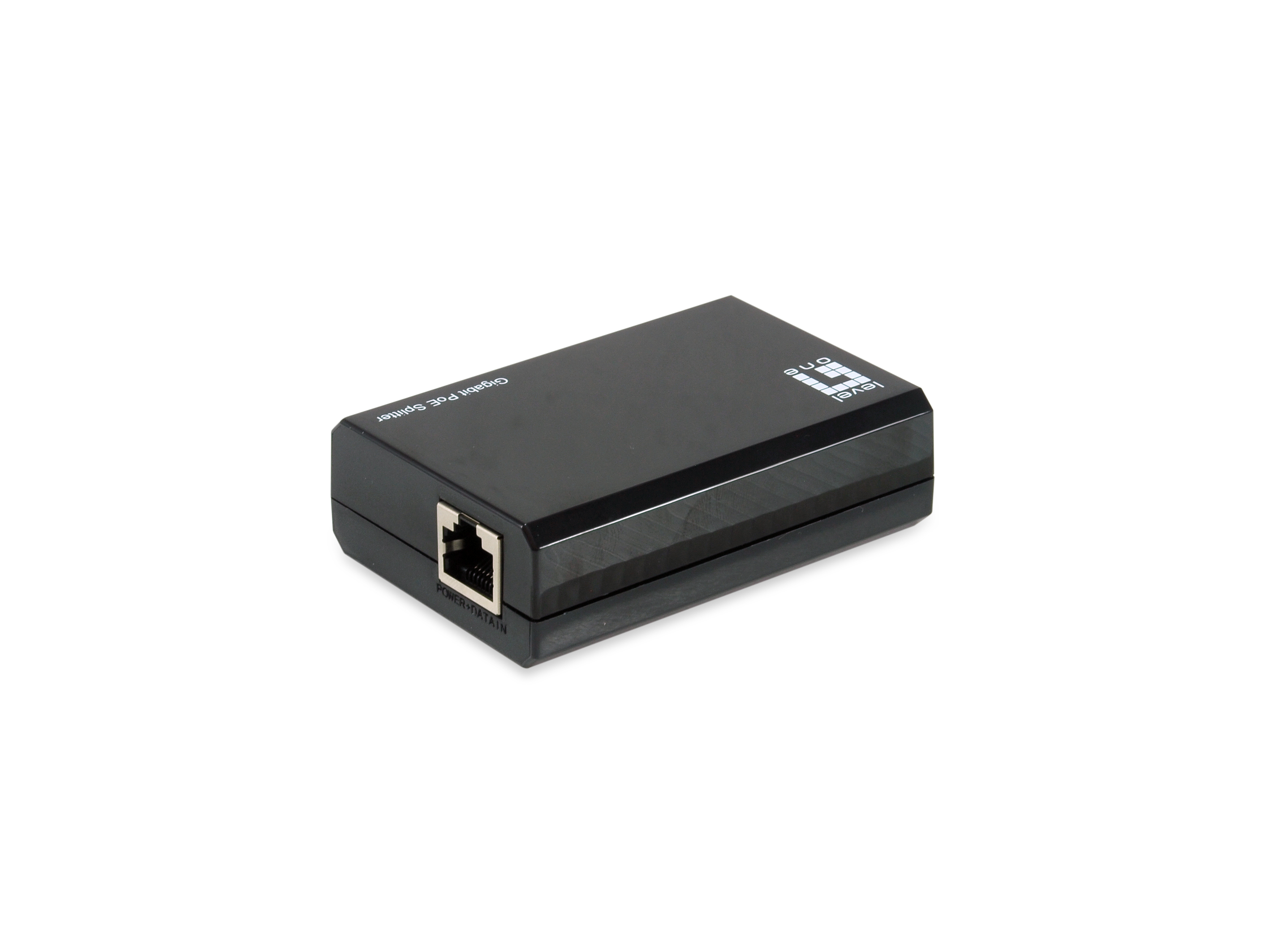 LevelOne PoE Gigabit Splitter RJ45/USB-C 1Gbps 50W schwarz