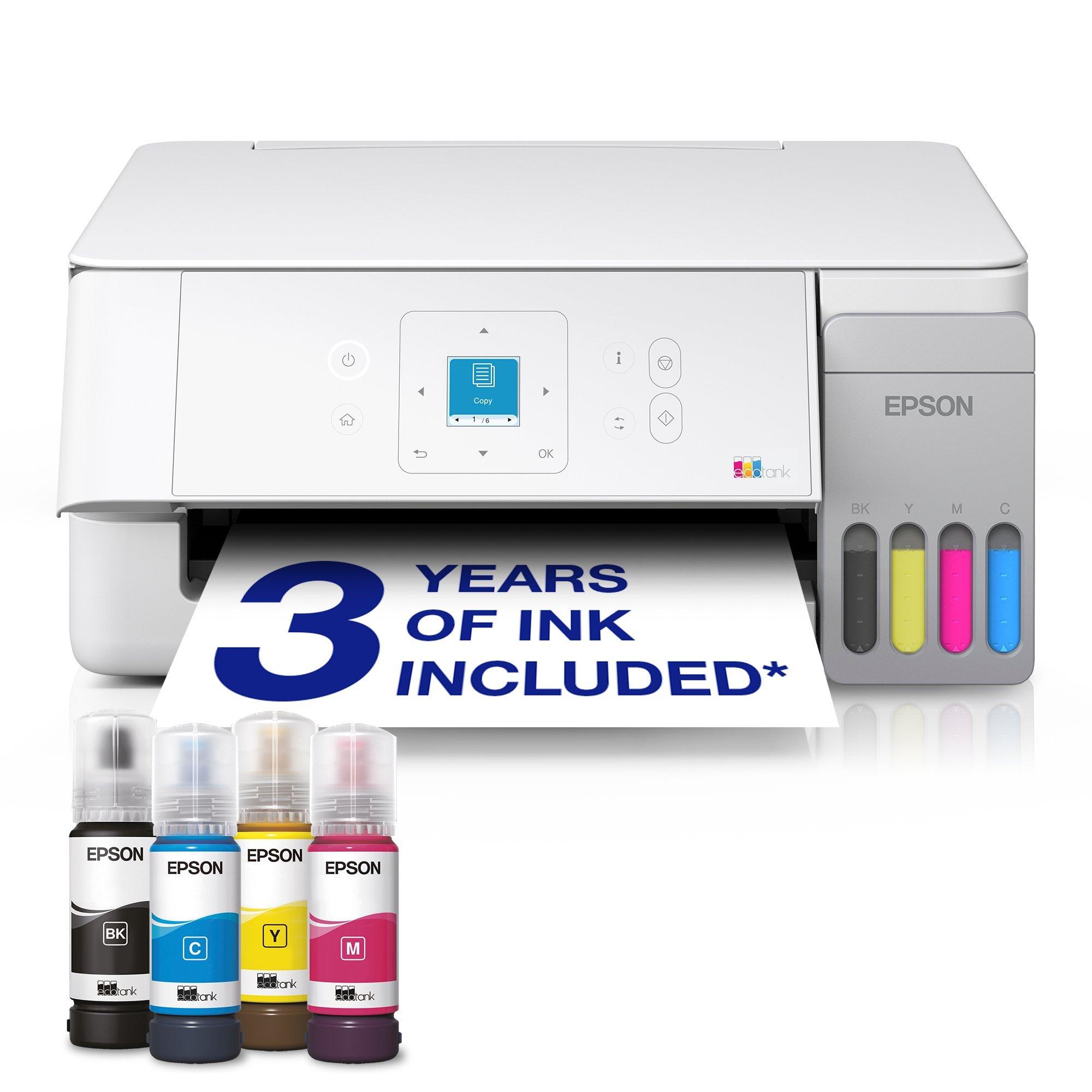 EPSON EcoTank ET-2926 3 in 1 Tintenstrahl-Multifunktionsdrucker weiß