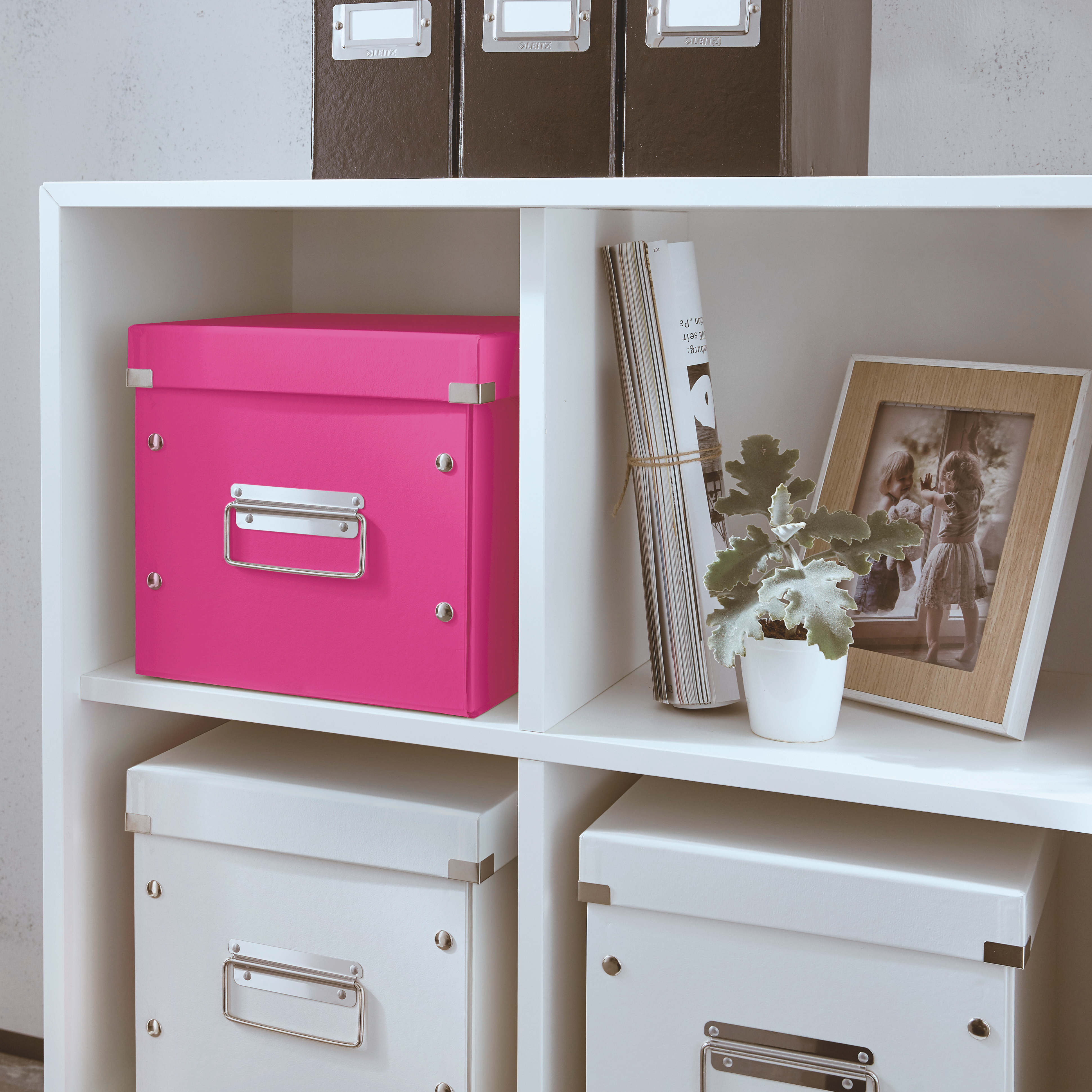 LEITZ Click & Store Aufbewahrungsbox 10,0 l pink 26,0 x 26,0 x 24,0 cm, 1 St.