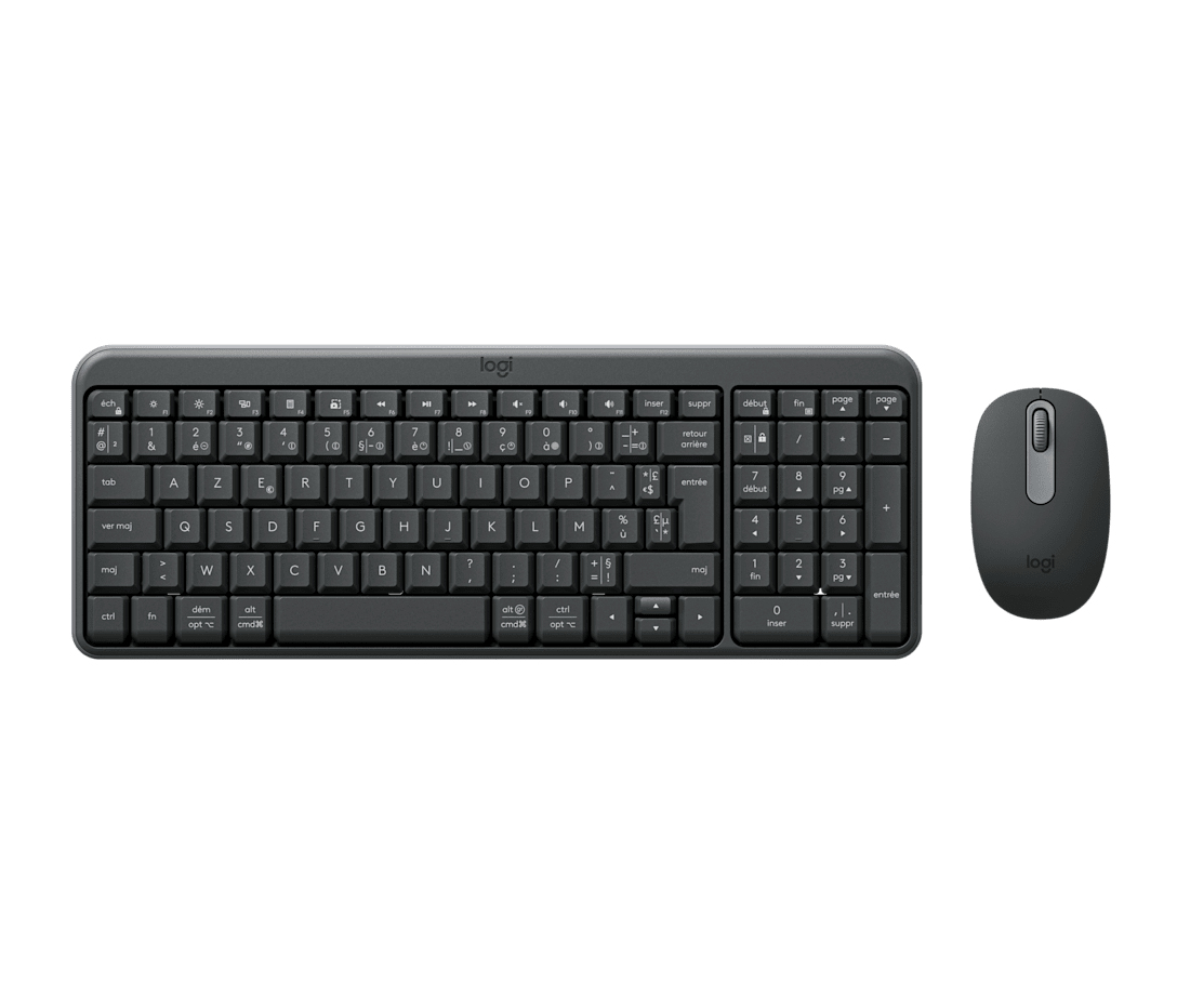 LOGITECH MK250 Wireless Keyboard and Mouse Graphite (FR)